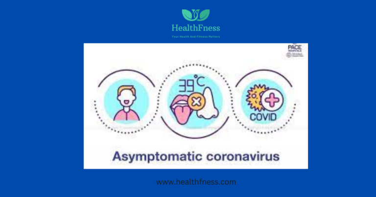 "Infographic titled 'What Is Asymptomatic Covid: The Silent Spreaders 2023'. The image explains the concept of asymptomatic Covid-19, highlighting that individuals who are infected but do not show symptoms can still spread the virus to others